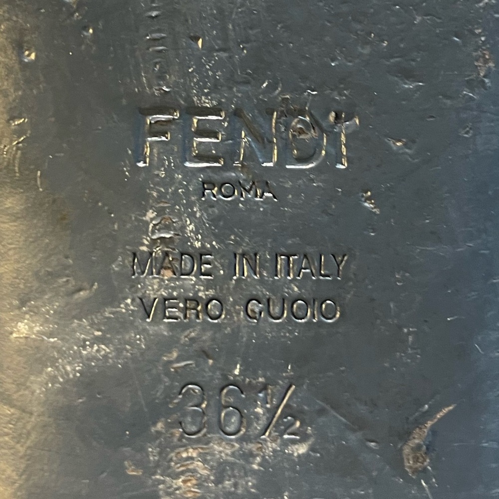 FENDI /shoes / FENDI / colibrí authentic sz 36.5 made in. Italy - Picture 15 of 16